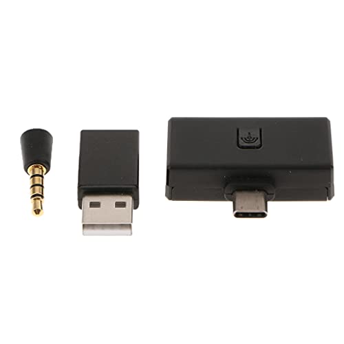 Baoblaze Adaptador Inalámbrico Tipo C Dongle Transmisor de Audio para Auriculares con Función de Carga para Nintendo Switch / Ps4 / PC