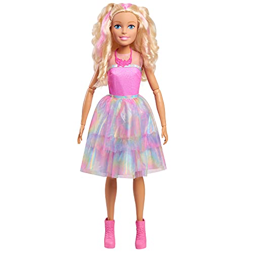 Barbie 61087 Muñeca de Pelo Rubio de 28 Pulgadas