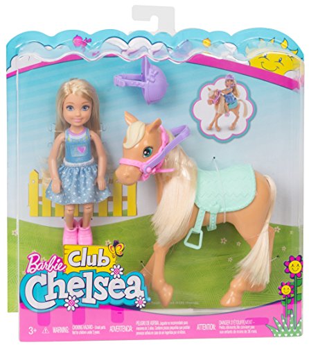 Barbie Chelsea, muñeca con Pony y accesorios (Mattel DYL42) , color/modelo surtido