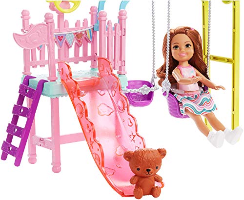 Barbie Chelsea Playset con Columpio y Accesorios, Juguete para niños de 3 años (Mattel FXG84)