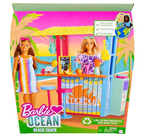 Barbie Malibú Chiringuito Muñeca de juguete, regalo para niñas y niños +3 años (Mattel GYG23)