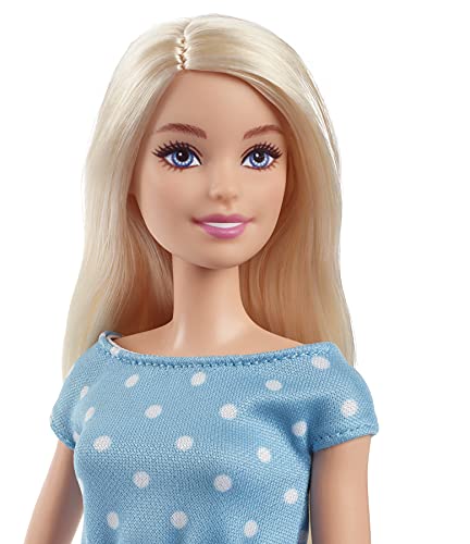 Barbie Malibú y su Backstage Muñeca rubia con set de juego y accesorios de belleza de juguete, regalo para niñas y niños +3 años (Mattel GYG39)