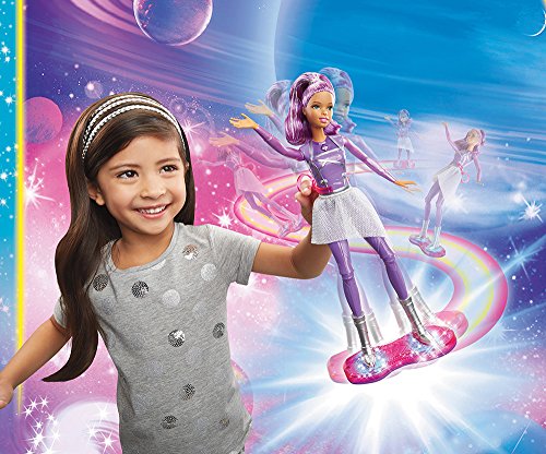 Barbie - Muñeca Fashion, Skate galáctico, Aventura en el Espacio (Mattel DLT23)