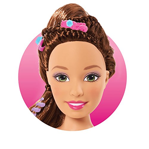 Barbie The Just Play - Cabezal de peinado (tamaño pequeño), multicolor