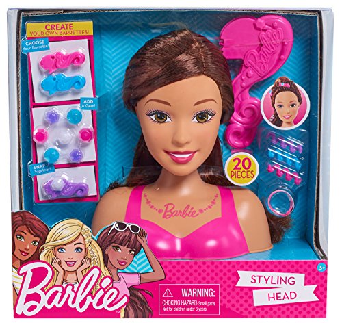 Barbie The Just Play - Cabezal de peinado (tamaño pequeño), multicolor