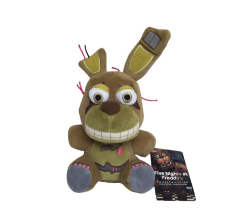 BATFLDEM Springtrap Soft Toy, Lindo Muñeco De Conejito De Peluche De Peluche, Juego De Terror De Dibujos Animados, Muñecos De Figuras FNAF, Cumpleaños para Niños, 18Cm