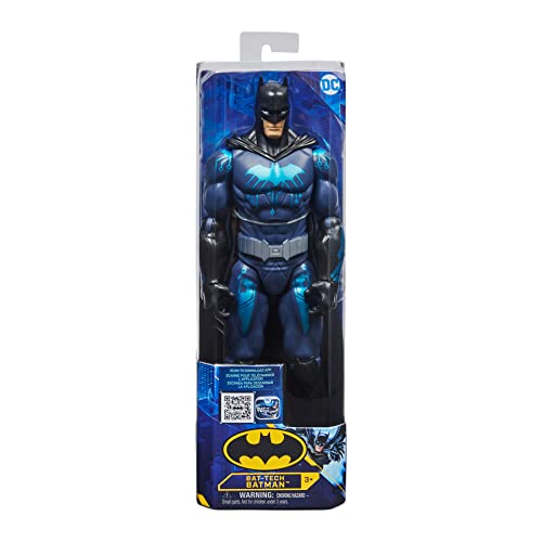 Batman - Figura de acción de Batman de 12 Pulgadas (Traje Negro/Azul), Juguetes para niños de 3 años en adelante