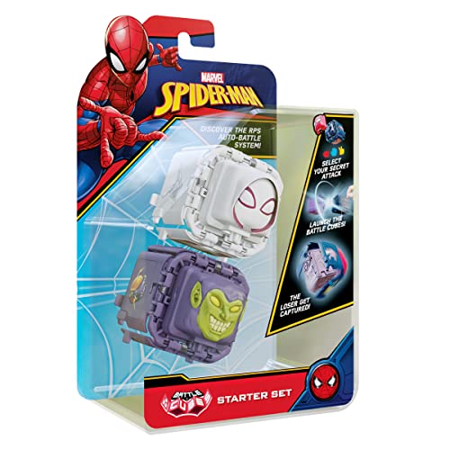 Battle Cubes 37200 Spider-Gwen VS Green Goblin-Battle Fidget - Juego de Batalla, Color Negro