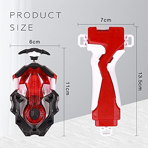 Battling Tops B-184 Custom Bay Launcher LR + B-109 Launcher Grip,Light Precision Strike Launcher Gyro LR Spin, Soporte L/R Rotación, para todos los giroscopios Bey Burst Series