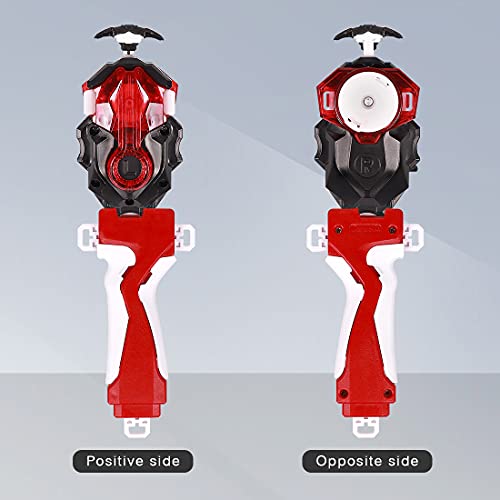 Battling Tops B-184 Custom Bay Launcher LR + B-109 Launcher Grip,Light Precision Strike Launcher Gyro LR Spin, Soporte L/R Rotación, para todos los giroscopios Bey Burst Series