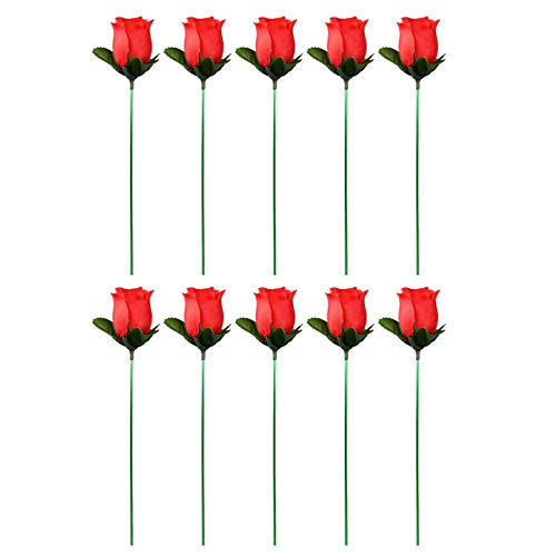 Bayda Lote de 10 piezas de luces para torre de Magia Rosa llama mágica con diseño de flor mágica, accesorios para pequeñas almía/espectáculos de boda o San Valentín