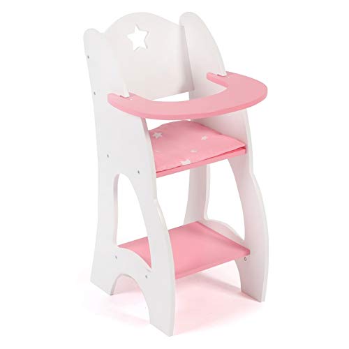 Bayer Chic 2000 - 520 88 – Trona para muñecas de hasta 46 cm Aprox., Mueble de muñecas, Estrellas Rosas