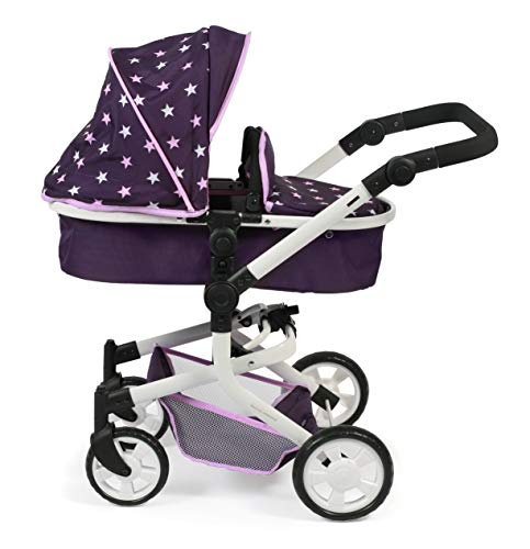 Bayer Chic 2000 595 71 Mika - Carrito para muñecas, diseño de Estrellas, Color Lila