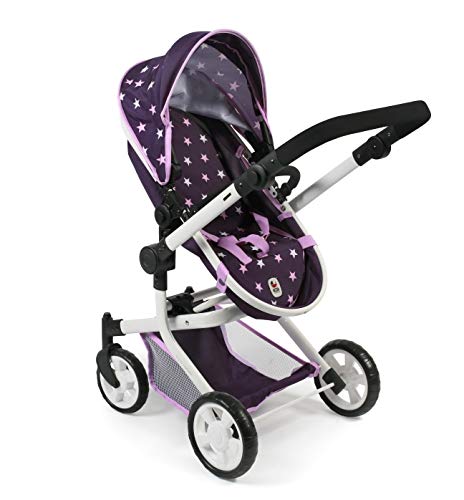 Bayer Chic 2000 595 71 Mika - Carrito para muñecas, diseño de Estrellas, Color Lila