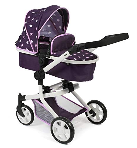 Bayer Chic 2000 595 71 Mika - Carrito para muñecas, diseño de Estrellas, Color Lila