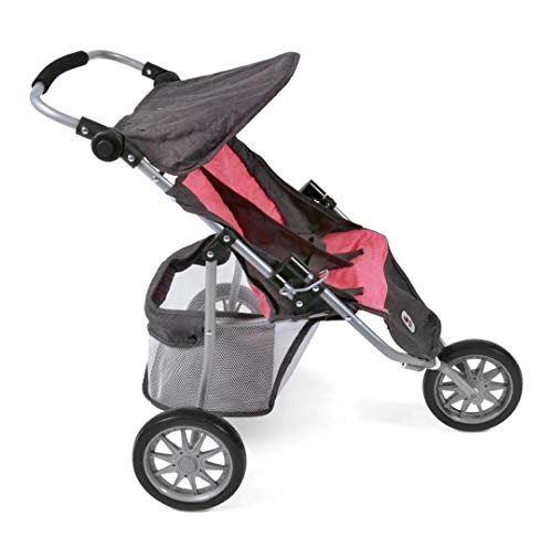 Bayer Chic 2000-Carrito gemelar para muñecas de hasta 50 cm, Color Rosa (697 41)