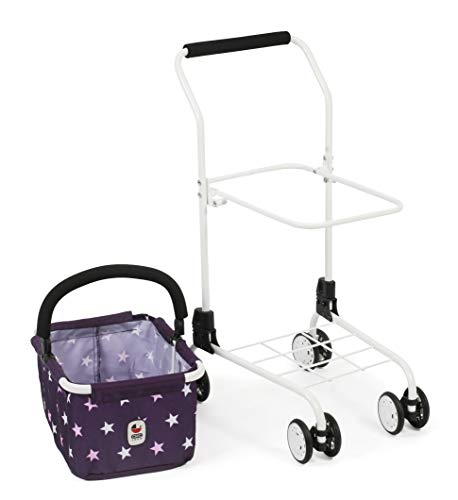 Bayer Chic 2000-Carro niños, supermercado, Accesorio para la Compra, Color Estrellas Lila. (761-71)