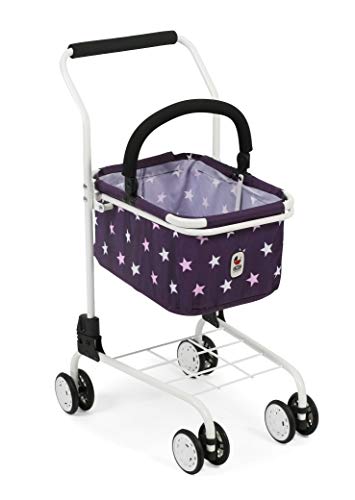 Bayer Chic 2000-Carro niños, supermercado, Accesorio para la Compra, Color Estrellas Lila. (761-71)