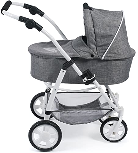 Bayer Chic 2000-Cochecito para muñecas Emotion 2 en 1, Color Gris (638-76)