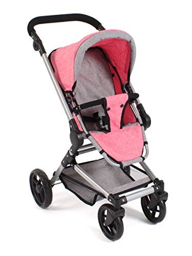 Bayer Chic 2000-Cochecito para muñecas Fides 3 en 1, Color Rosa Mezcla (645 57)