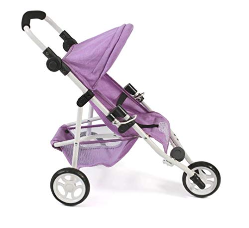 Bayer Chic 2000-Lola-Cochecito de Paseo para muñecas, Lila, Color Morado (612 35)