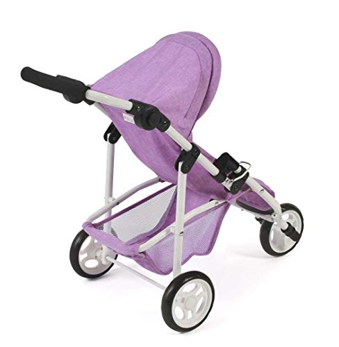 Bayer Chic 2000-Lola-Cochecito de Paseo para muñecas, Lila, Color Morado (612 35)