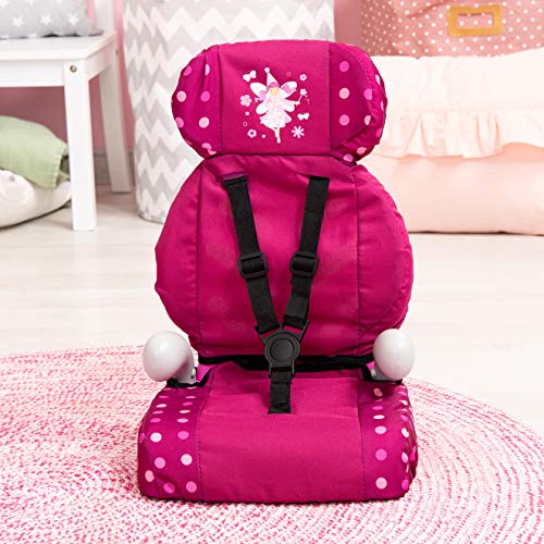 Bayer Design- Silla de Coche, Accesorios de Muñeca, Comcinturón, Moderno, Color Burdeos, Hada Comestampado (67567Aa)