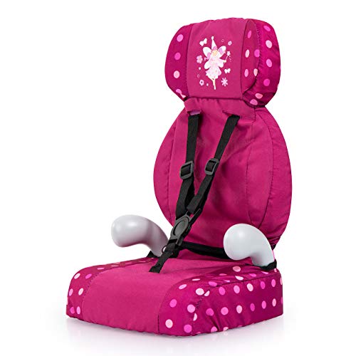 Bayer Design- Silla de Coche, Accesorios de Muñeca, Comcinturón, Moderno, Color Burdeos, Hada Comestampado (67567Aa)