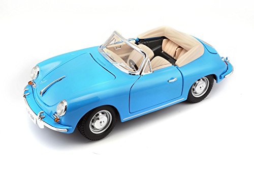 Bburago 18-12025 Gold - Coche Porsche 356B Cabriolet (1961, escala 1:18), surtido: colores aleatorios