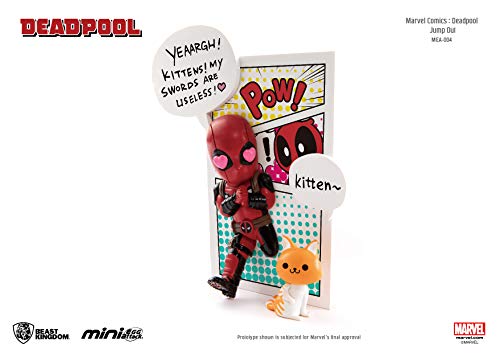 Beast Kingdom Marvel Figura mini egg attack Deadpool Jump Out 4th Wall, multicolor (BKDMEA-0046)