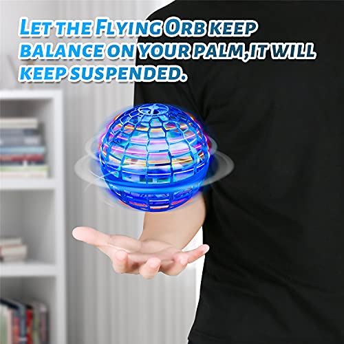 Beavo Fly Orb Juguete Pelota Magica UFO Mini elicoptero voladoras Bola， Juguete Volador de Bumerang con Trucos interminables，helicóptero con Luces LED para niños y Adulto