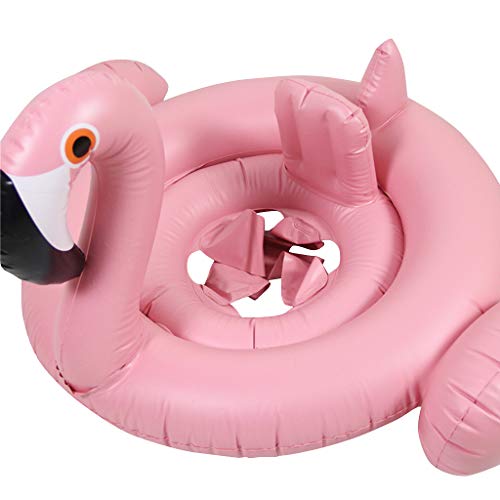 Bebé Flotador Flamenco Hinchable - Anillo de Natación Aprendizaje de Natación Juguete Cisne Seguridad Piscina Playa Flotador Asiento, Niño 8-48 Meses