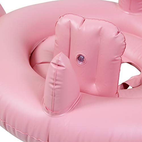 Bebé Flotador Flamenco Hinchable - Anillo de Natación Aprendizaje de Natación Juguete Cisne Seguridad Piscina Playa Flotador Asiento, Niño 8-48 Meses