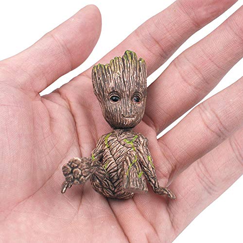 Bebé Groot Figura de Guardianes de La Galaxia Muñecos Juguete de Decoración Modelo Regalo para Niños-Yo Soy Groot 6cm