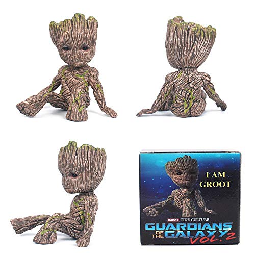 Bebé Groot Figura de Guardianes de La Galaxia Muñecos Juguete de Decoración Modelo Regalo para Niños-Yo Soy Groot 6cm