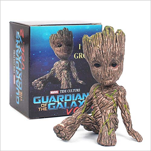 Bebé Groot Figura de Guardianes de La Galaxia Muñecos Juguete de Decoración Modelo Regalo para Niños-Yo Soy Groot 6cm