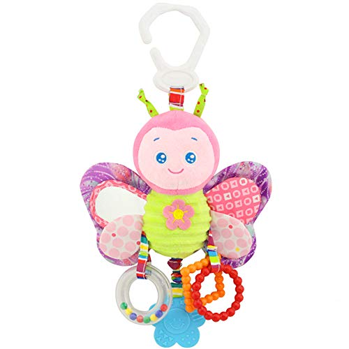 Bebé Sonajero Sensory Toys Regalos Recién Nacido Raqueta Juguetes Peluche Bebé Niño Saqueador Asiento Cochecito Cuna Juguete Colgar Juguete Juguetes Interactivo Y Educativo Mariposa