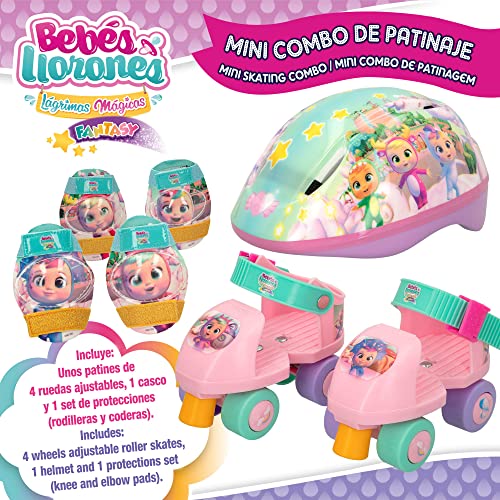 Bebés Llorones - Bebes llorones-Set Patinaje Infantil(Patines+Casco+prot) (77274)