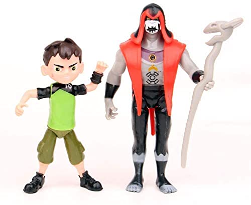 Ben 10 figuras de acción 5 '' 9 piezas Ben10 juego de figuritas, Ben, materia gris, explosión de calor, cabeza de diamante, XLR8, cuatro brazos, hexagonal, cañón, vapor Smythe (tipo A) …