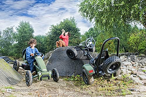 BERG Pedal Gokart Rally JEEP Adventure | Coche de Pedales, Seguro y Estabilidad, Juguete para niños Adecuado para niños de 4 a 12 años