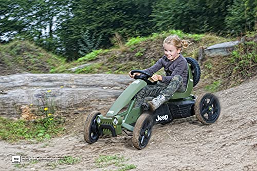 BERG Pedal Gokart Rally JEEP Adventure | Coche de Pedales, Seguro y Estabilidad, Juguete para niños Adecuado para niños de 4 a 12 años