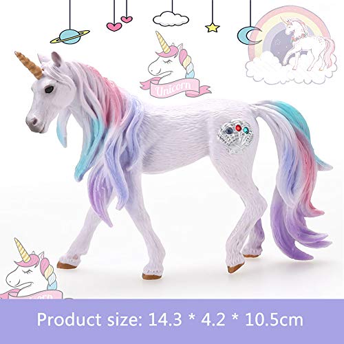 BESLIME Juguete para Niños Potro Unicornio, Potro de Unicornio Marino, para Que Jueguen Los Niños, Decoración de Pasteles, Seguro y Respetuoso con el Medio Ambiente