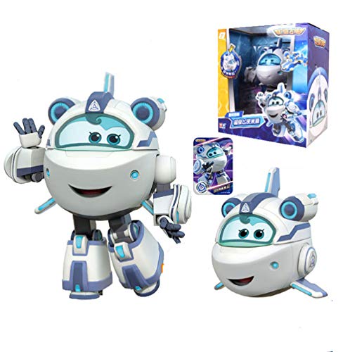 BESTWALED Super Alas Jett,Donnie,Dizzy,Astra,Establecer Venta,Modo Avión Y Robot Deformación Juguete con Luces Y Musica Robots Multifunción Automático Niños Juguetes Cumpleaños Navidad Regalo