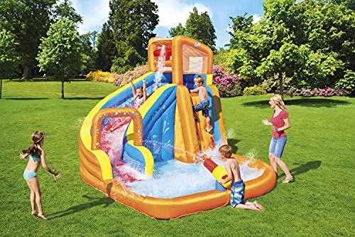 Bestway 53301 - Castillo Hinchable Acuático Turbo Splash Water Zone Mega Parque 365x320x270 cm