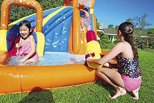 Bestway 53301 - Castillo Hinchable Acuático Turbo Splash Water Zone Mega Parque 365x320x270 cm