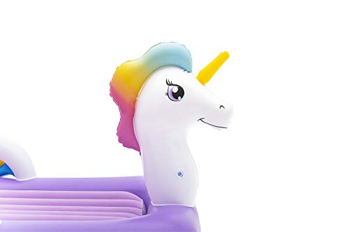 Bestway 67713 Cama Hinchable Infantil Unicornio, 196x104x84 cm