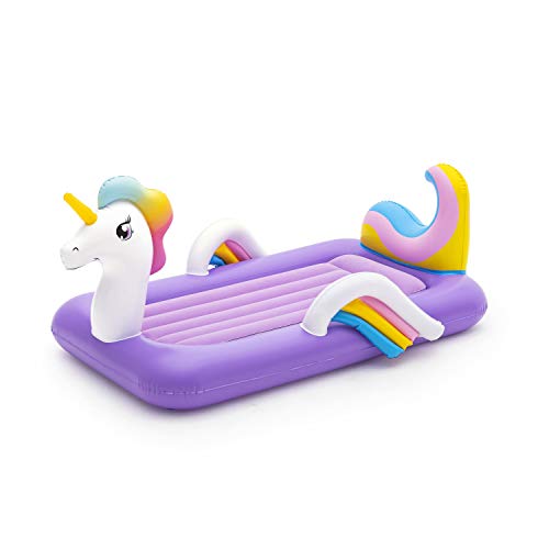 Bestway 67713 Cama Hinchable Infantil Unicornio, 196x104x84 cm