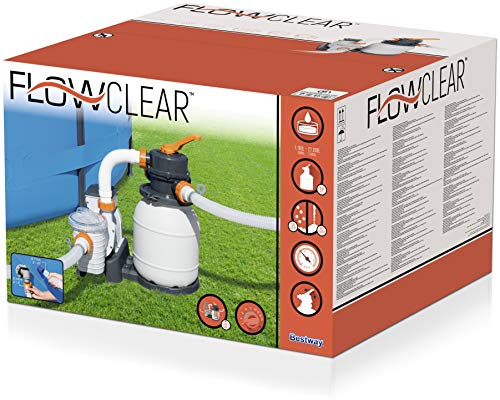 Bestway- Flowclear Filtro de Arena, Multicolor, 3,785 l/h (58495)