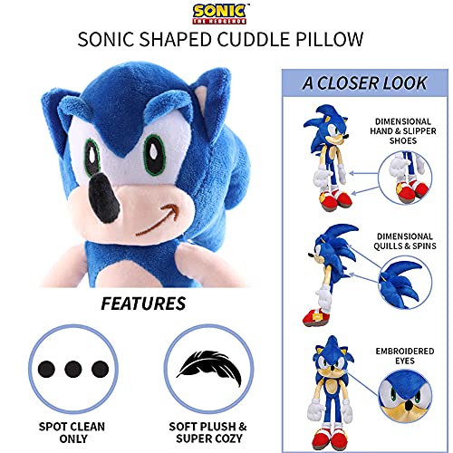 BESTZY Peluche de Sonic The Hedgehog, Sonic Muñeca De Peluche De Sonic De Peluche Muñeca De Peluche para Niño, Sonic Plush Doll Toy, Regalo para Niños (28cm)