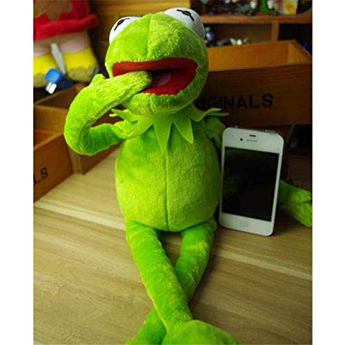 Betory 40cm Felpa Kermit Frog, muñeca de Las Ranas de Barrio Sésamo, Juguetes de Peluche The Muppet Show, muñeco de Peluche de cumpleaños de Navidad para niños